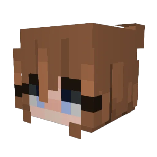 Mantaaaaaaaa Minecraft avatar head, 3D render
