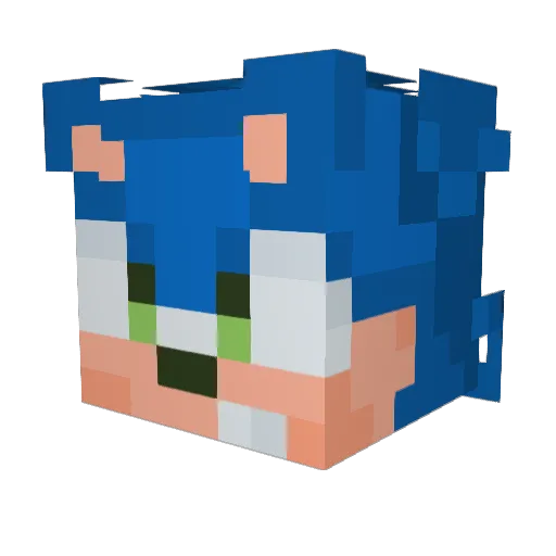 ManteV Minecraft avatar head, 3D render