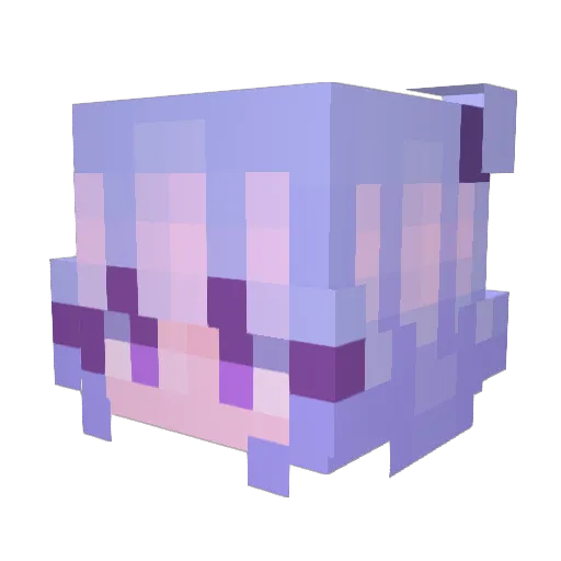 Manterra Minecraft avatar head, 3D render