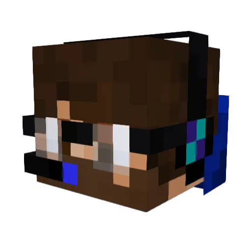 Manthos3gr Minecraft avatar head, 3D render