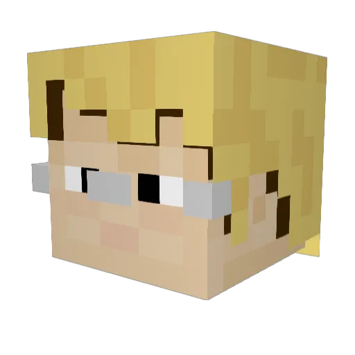 Manticor17 Minecraft avatar head, 3D render