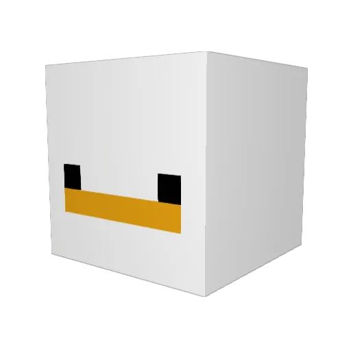 Manticura Minecraft avatar head, 3D render