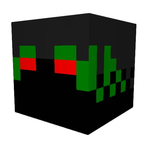 Mantijs Minecraft avatar head, 3D render