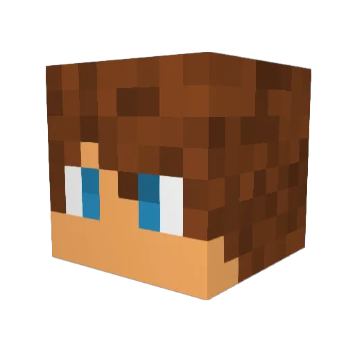 Mantine123 Minecraft avatar head, 3D render