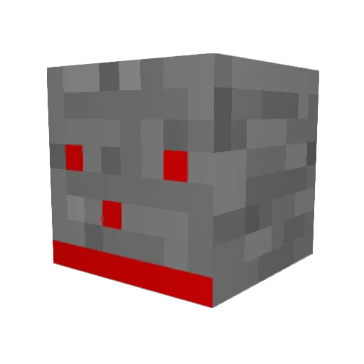 Mantirochen Minecraft avatar head, 3D render