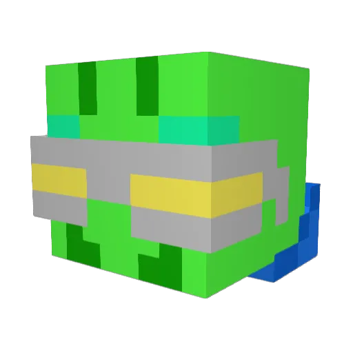 Mantis33300 Minecraft avatar head, 3D render