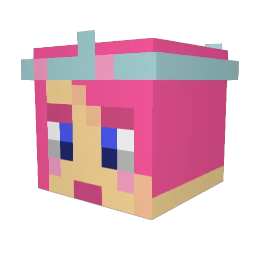 Mantis_kfc Minecraft avatar head, 3D render