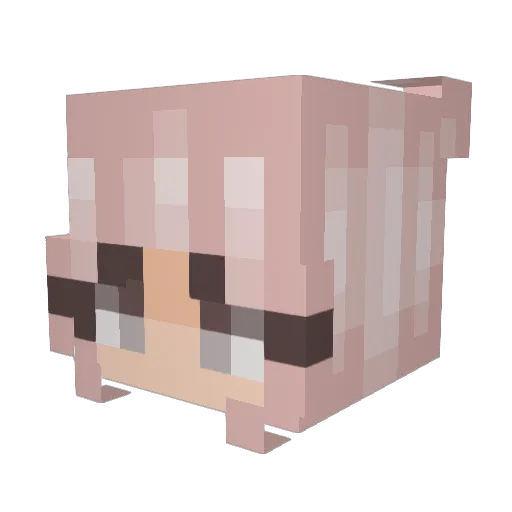 Manto567 Minecraft avatar head, 3D render