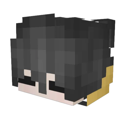 Mantou0907 Minecraft avatar head, 3D render