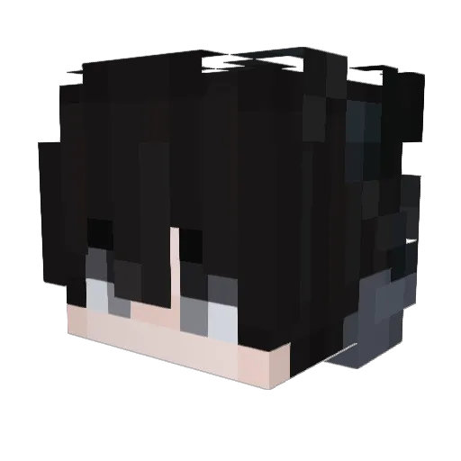 Manu750k Minecraft avatar head, 3D render