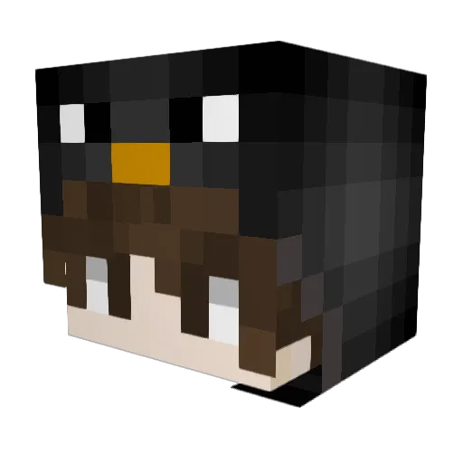 ManuAlpha Minecraft avatar head, 3D render