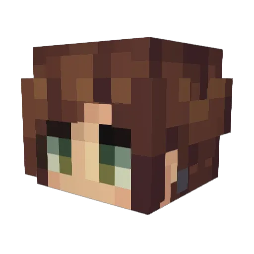 ManuCampos909 Minecraft avatar head, 3D render