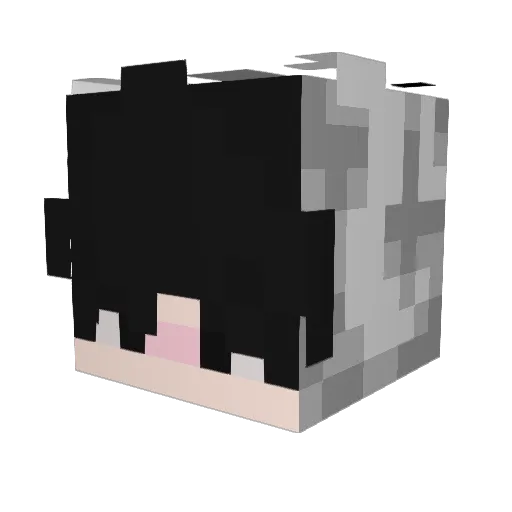 ManuR__ Minecraft avatar head, 3D render