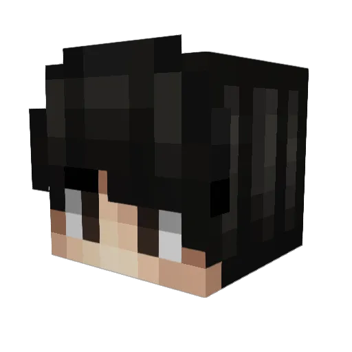 ManuRion Minecraft avatar head, 3D render