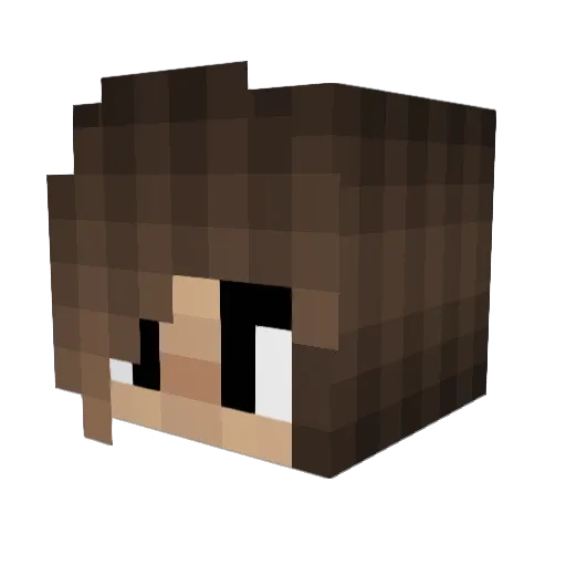 ManualsAreBae Minecraft avatar head, 3D render