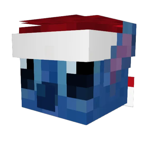ManubroGer Minecraft avatar head, 3D render