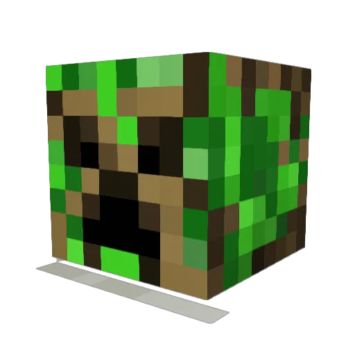 Manuel19mas Minecraft avatar head, 3D render