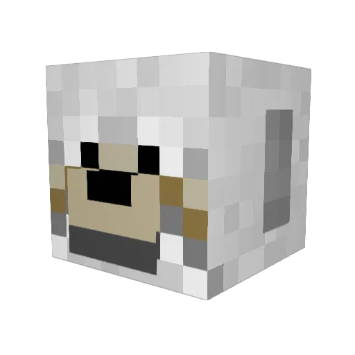 ManuelG12 Minecraft avatar head, 3D render