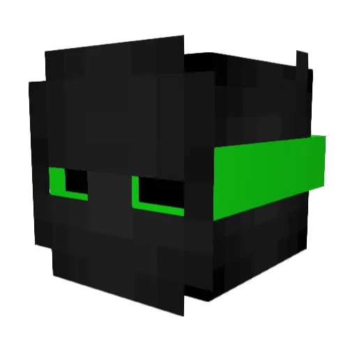 ManuelJrr Minecraft avatar head, 3D render