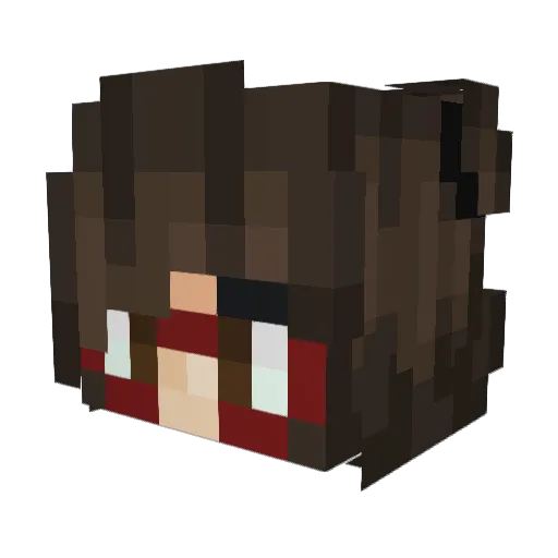 ManuelaKeks Minecraft avatar head, 3D render
