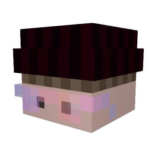 Manuelbtw Minecraft avatar head, 3D render