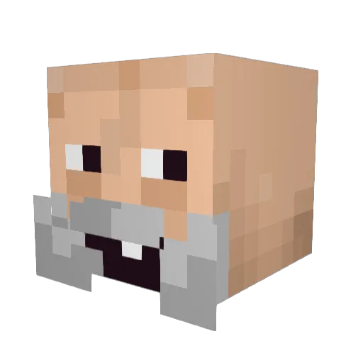 Manuelj32 Minecraft avatar head, 3D render