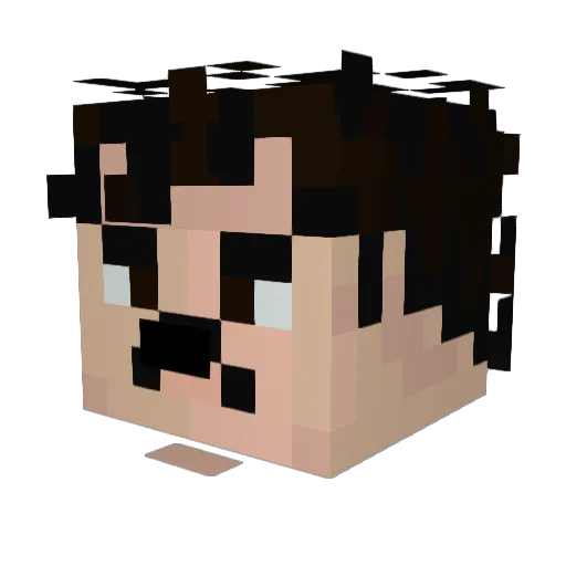 Manuelssss Minecraft avatar head, 3D render