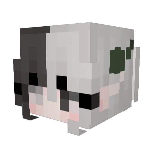Manuetta Minecraft avatar head, 3D render