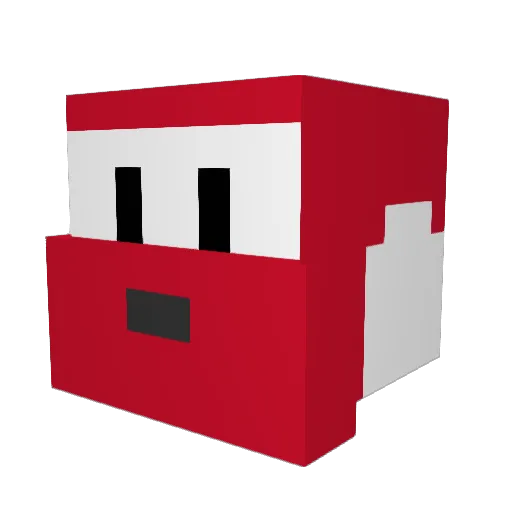 Manufactory Minecraft avatar head, 3D render