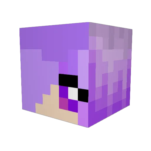 Manuletsgo Minecraft avatar head, 3D render