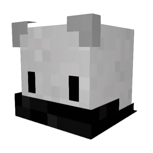 Manulitos Minecraft avatar head, 3D render
