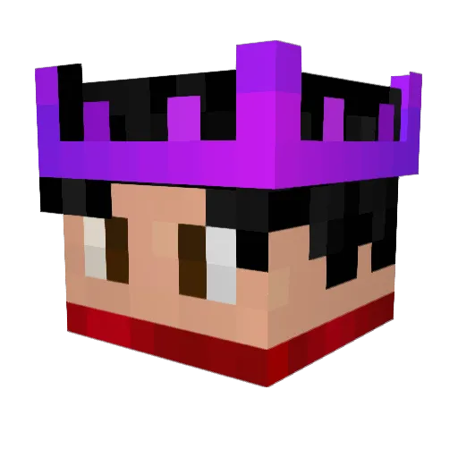 Manumeli Minecraft avatar head, 3D render