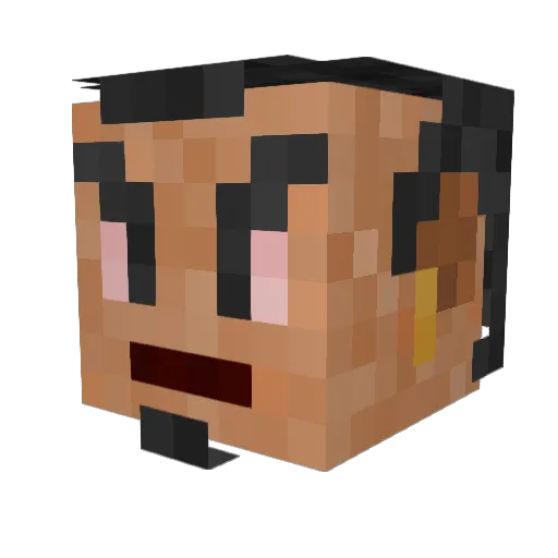 Manumo010 Minecraft avatar head, 3D render