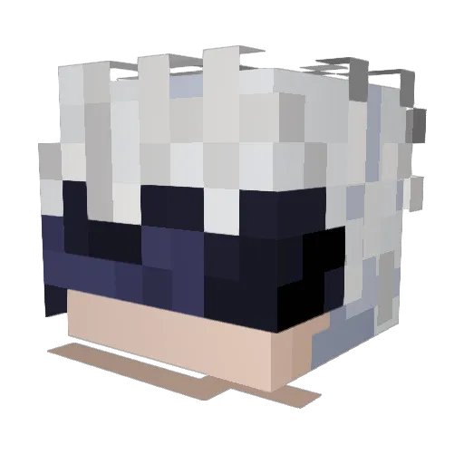 Manurious Minecraft avatar head, 3D render