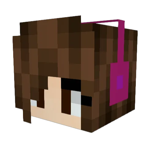 Manuzitaaa Minecraft avatar head, 3D render