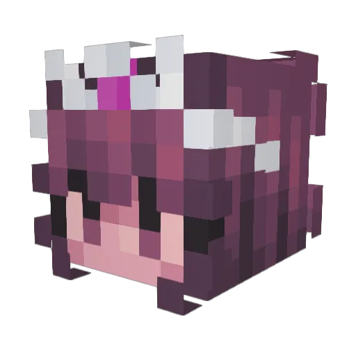 Manveltv Minecraft avatar head, 3D render