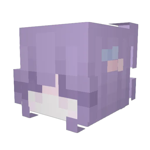 Manwenna Minecraft avatar head, 3D render
