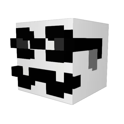 Manwonder1234 Minecraft avatar head, 3D render