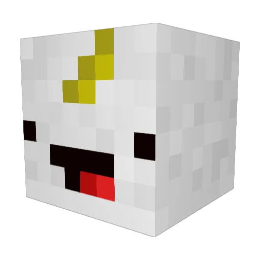 Many007 Minecraft avatar head, 3D render