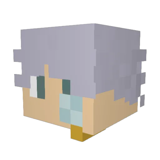 ManyCasaRicardo Minecraft avatar head, 3D render