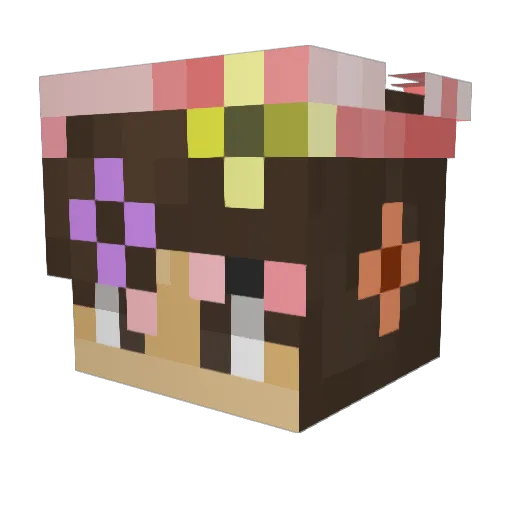 ManyCupsOfTea Minecraft avatar head, 3D render