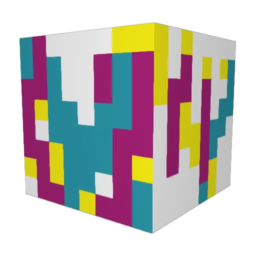 ManyManyManyBEES Minecraft avatar head, 3D render