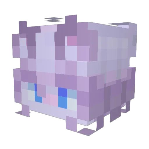 ManyNoots Minecraft avatar head, 3D render