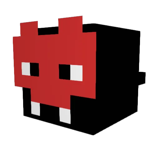 ManyS_x Minecraft avatar head, 3D render