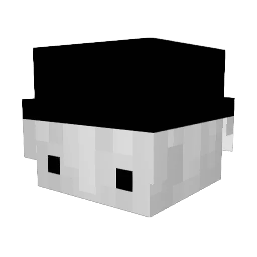 ManyZin Minecraft avatar head, 3D render