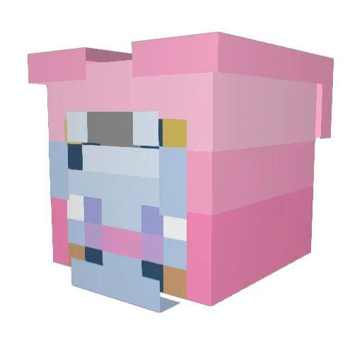 ManyaNSK Minecraft avatar head, 3D render