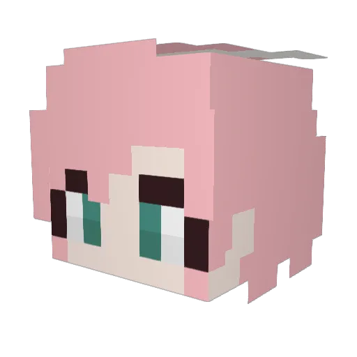 Manyang1004 Minecraft avatar head, 3D render