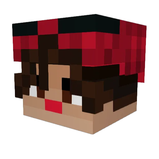 Manzana29 Minecraft avatar head, 3D render