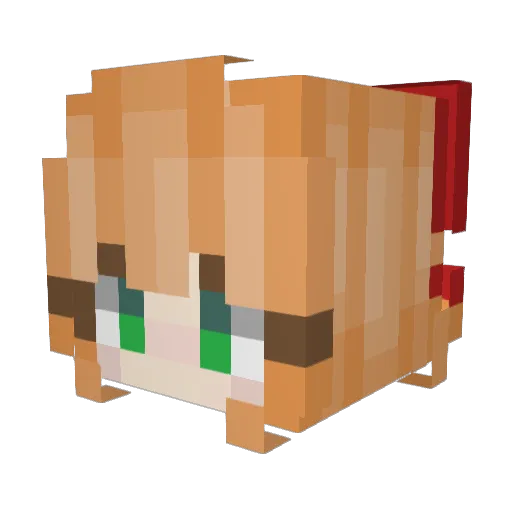 Manzers Minecraft avatar head, 3D render