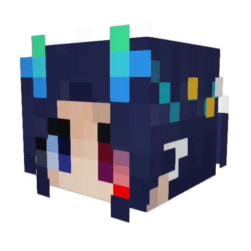 MaoDeer Minecraft avatar head, 3D render